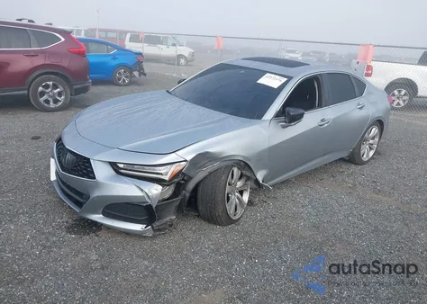 2021 Acura Tlx Technology Package из США, поврежденный, VIN 19UUB5F44MA007070